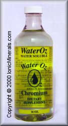 chromium ionic mineral water